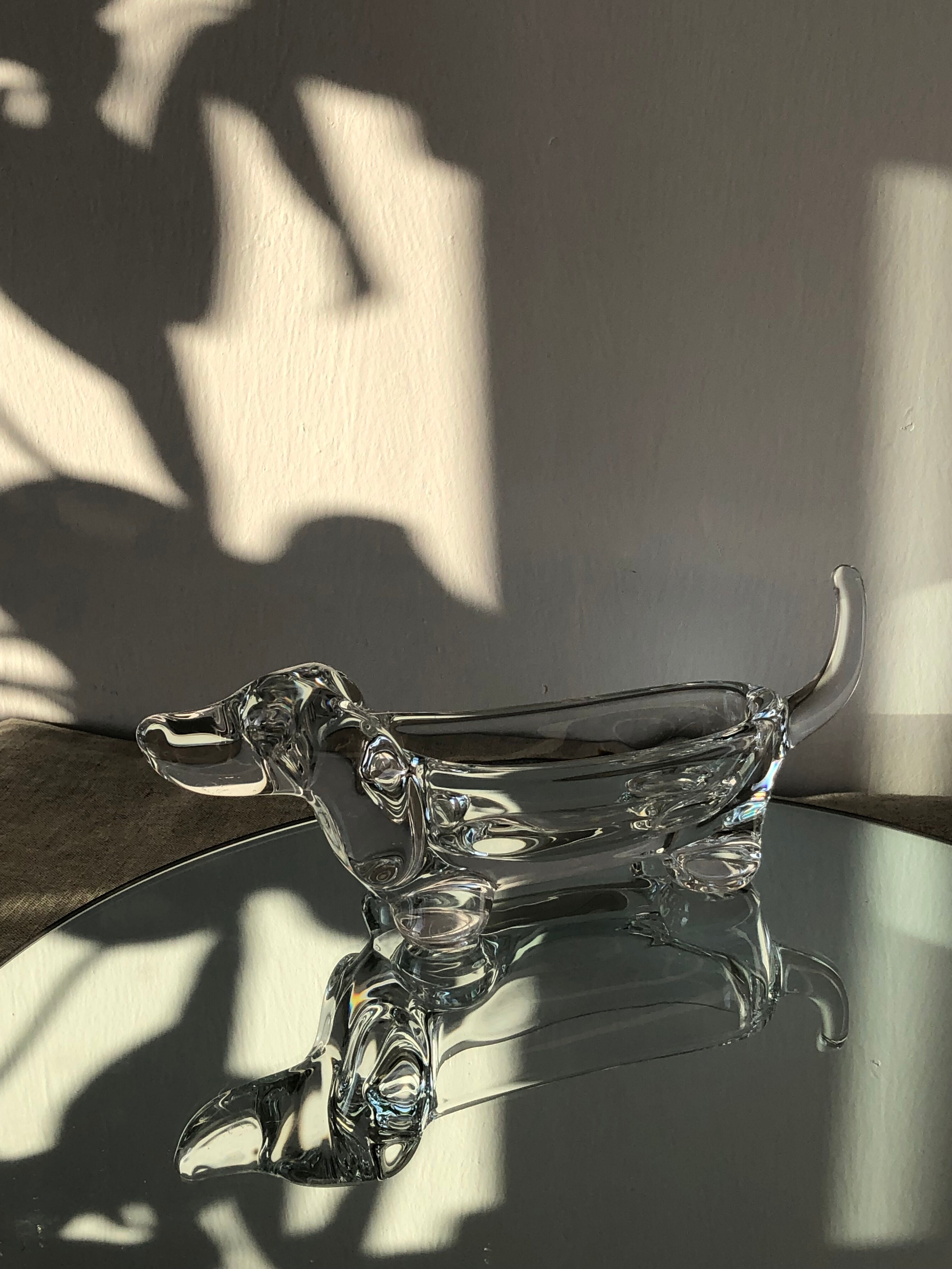 Trinket bowl crystal art Vannes Le Chatel