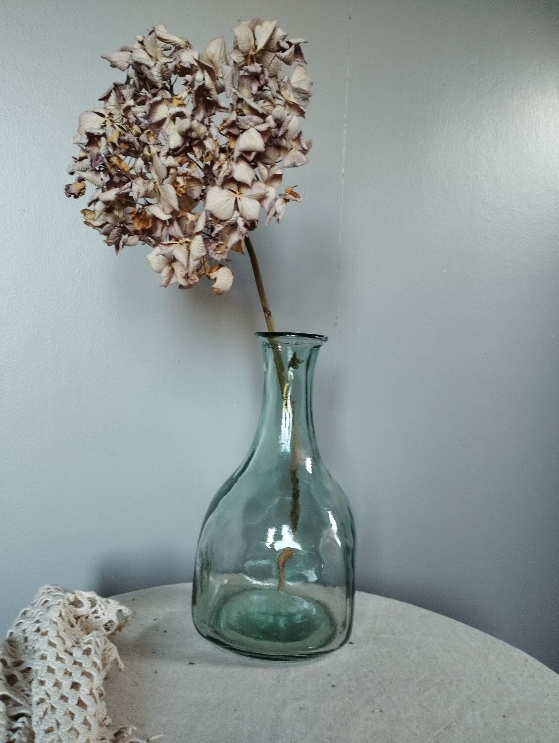 Duo of bottles/carafes, vintage