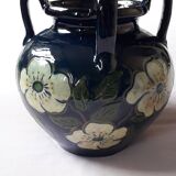 Vase ancien art nouveau au décor floral
