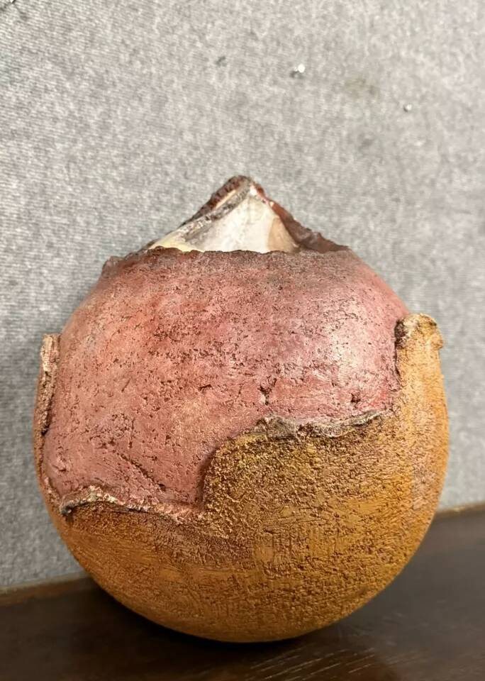 Free form polychrome ceramic sculpture 1970s