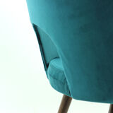 Chaises de salle à manger Oswald Haerdtl en velours pour Ton, Tchécoslovaquie années 1950