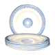 Flat plates Alhambra earthenware of Clairefontaine J.S & G "Terre de fer" 22.5cm