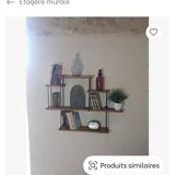 Industrial wall shelf