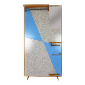 Vintage Geometric Coat Rack from Drevokov Blatna, 1972
