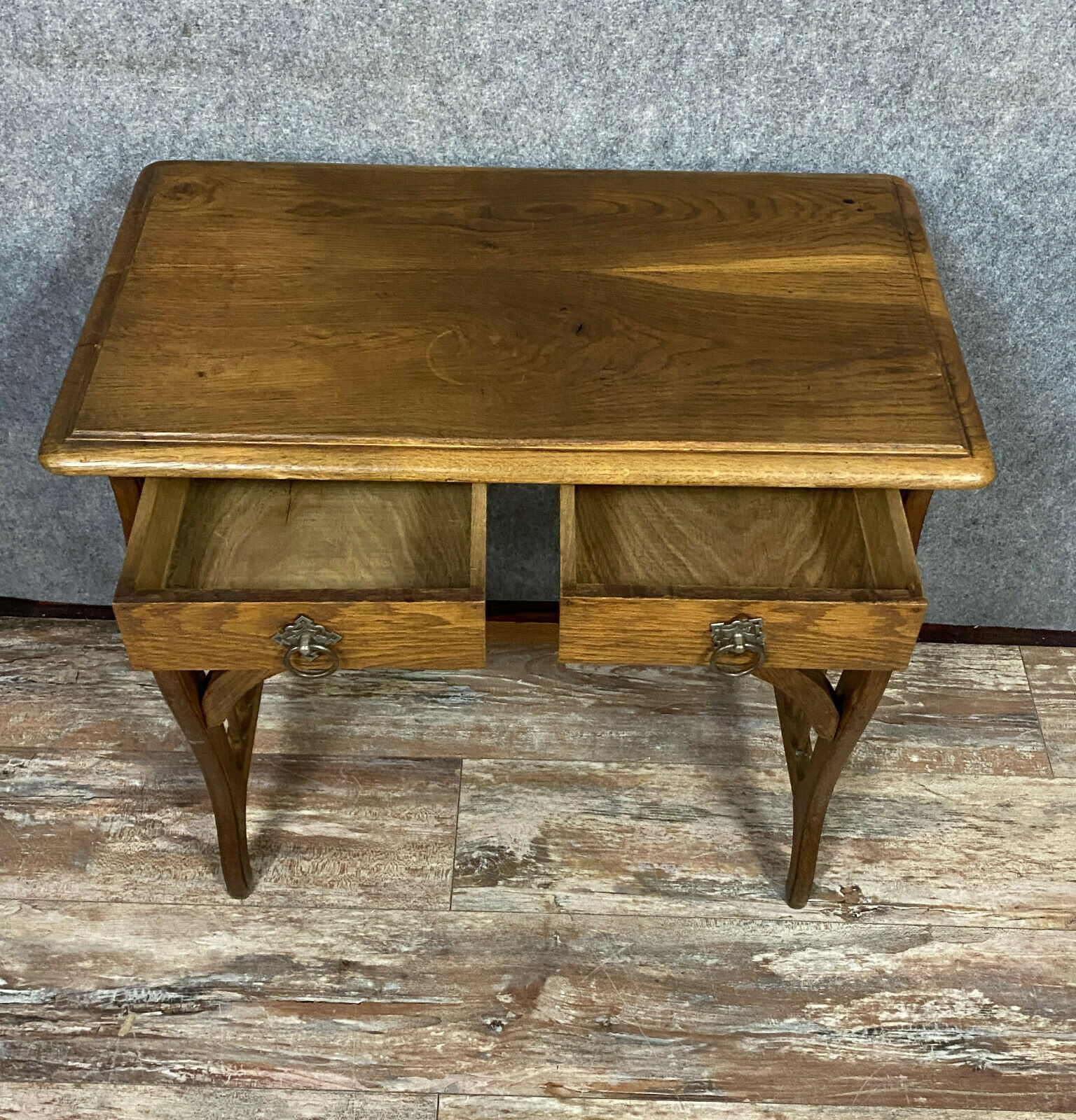 Office Nancéien Art Nouveau era in blond oak around 1900