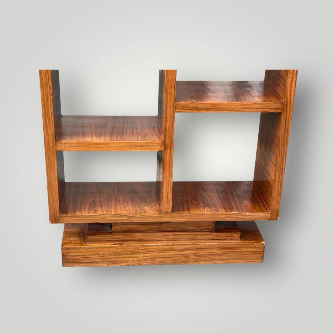 Pair of Art Deco style bookshelves in rosewood veneer - é