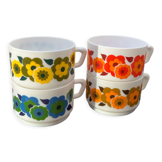 Vintage chocolate cup Arcopal lotus 70s pops