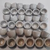 Set of 36 snail pots cups