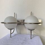 Paire d'appliques globe murale space age vintage 1970