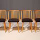 Ensemble de quatre chaises en bois | Antonín Šuman, 20e siècle
