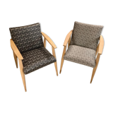 Paire de fauteuils stella