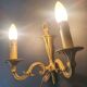 Three Louis XVI bronze wall sconces Lucien Gau Paris vintage