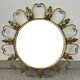 Golden metal convex sun mirror