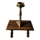 Ancient altar candle holder, bronze candle spike.