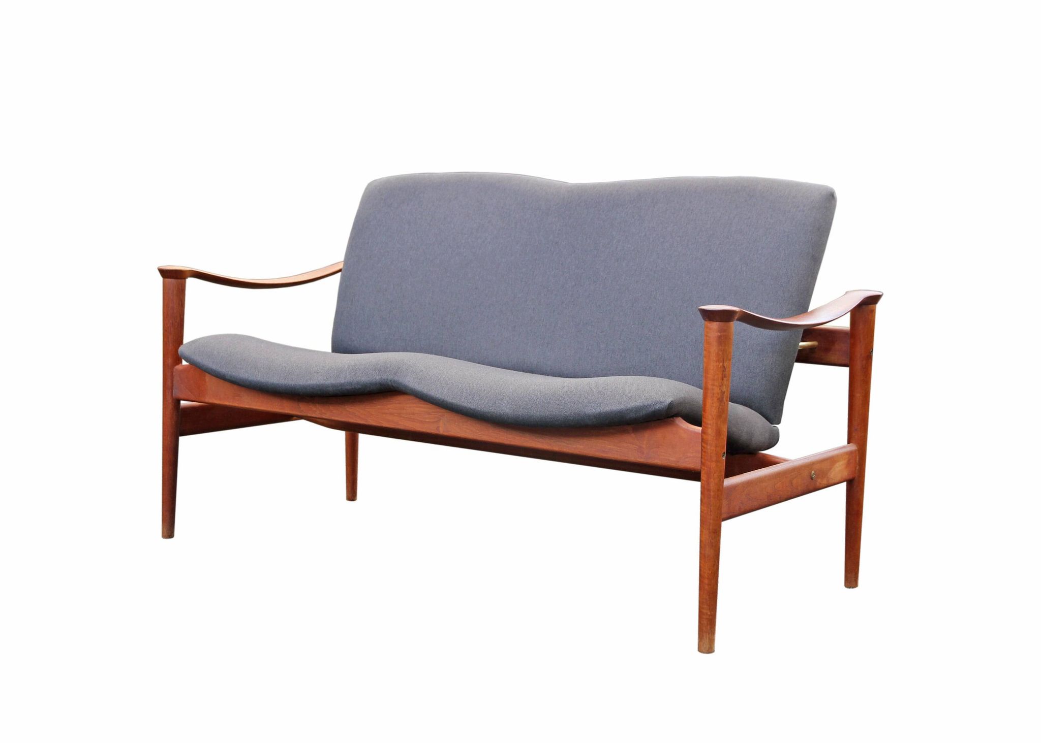 Loveseat 711 sofa by Fredrik Kayser for Vatne Lenestolfabrikk, 1960
