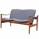 Loveseat 711 sofa by Fredrik Kayser for Vatne Lenestolfabrikk, 1960