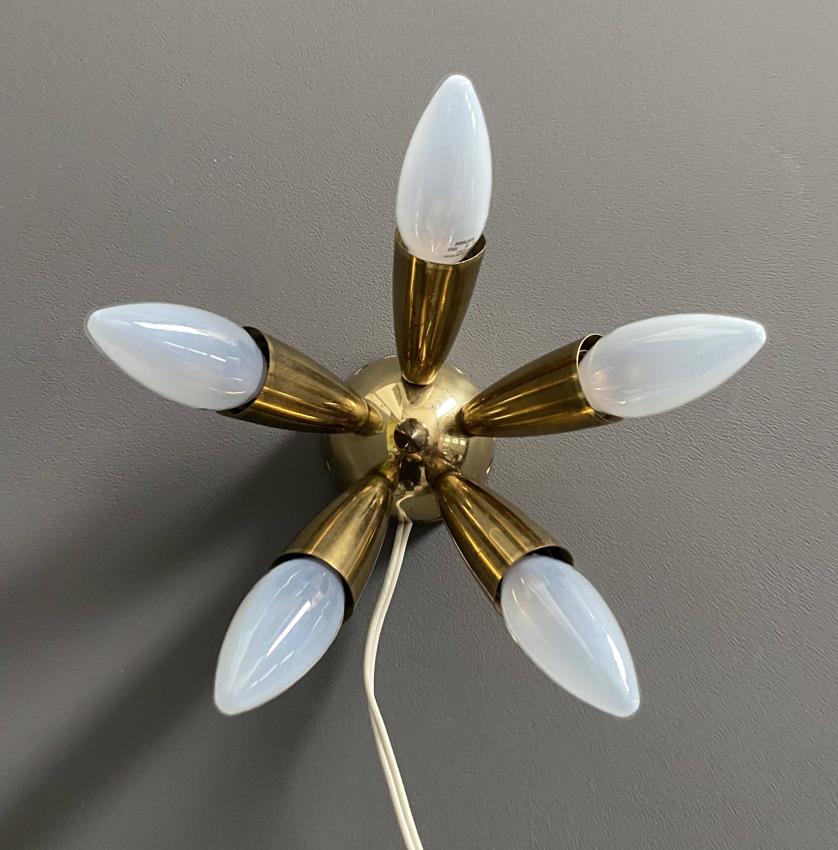 Wolfgang Tumpel ceiling / wall lamp 1960s