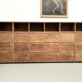 Meuble de métier ancien à 24 casiers