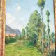 Peinture à l'huile paysage par Alfred-Emmanuel Bellin