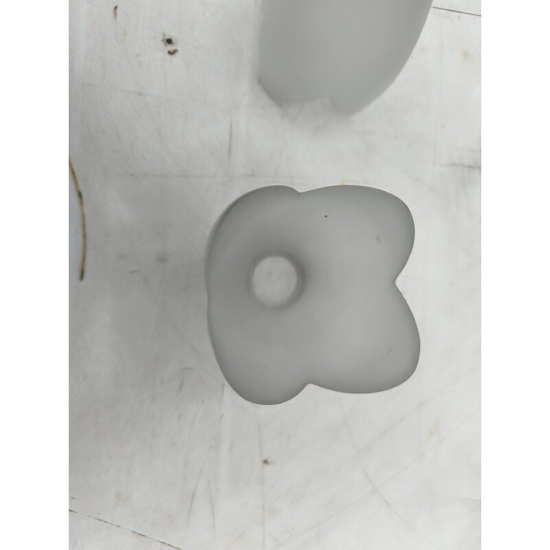 Set of 5 opaline glass tulips