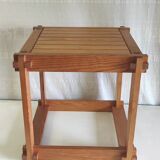 Solid wood side table - 70s