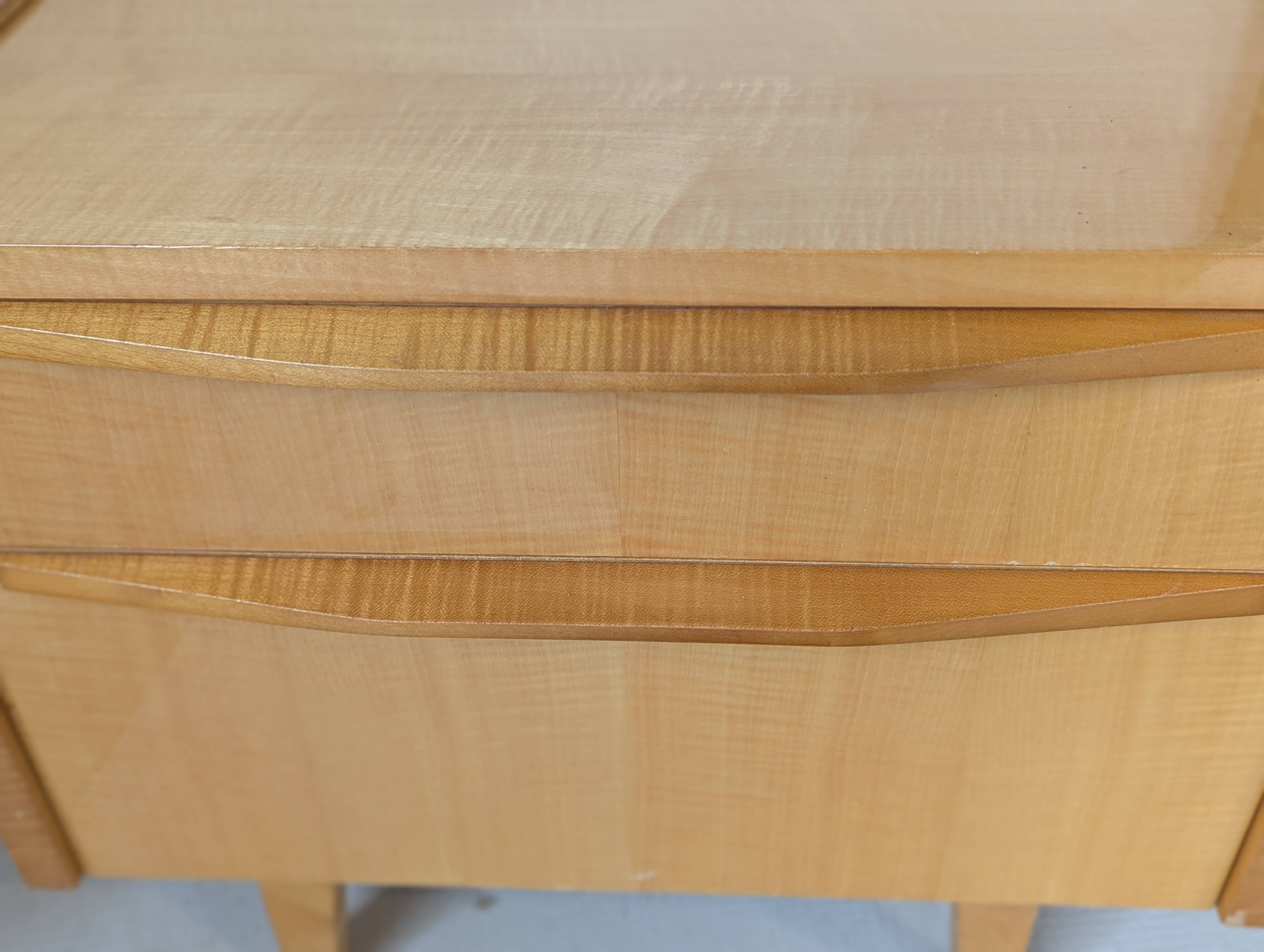 Pair of bedside tables in light wood