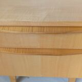 Pair of bedside tables in light wood