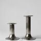 Art Deco Silver Plated Candle Holders Set