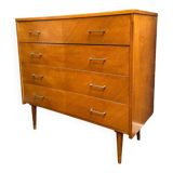 Vintage chest of drawers with spindle legs