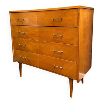 Vintage chest of drawers with spindle legs