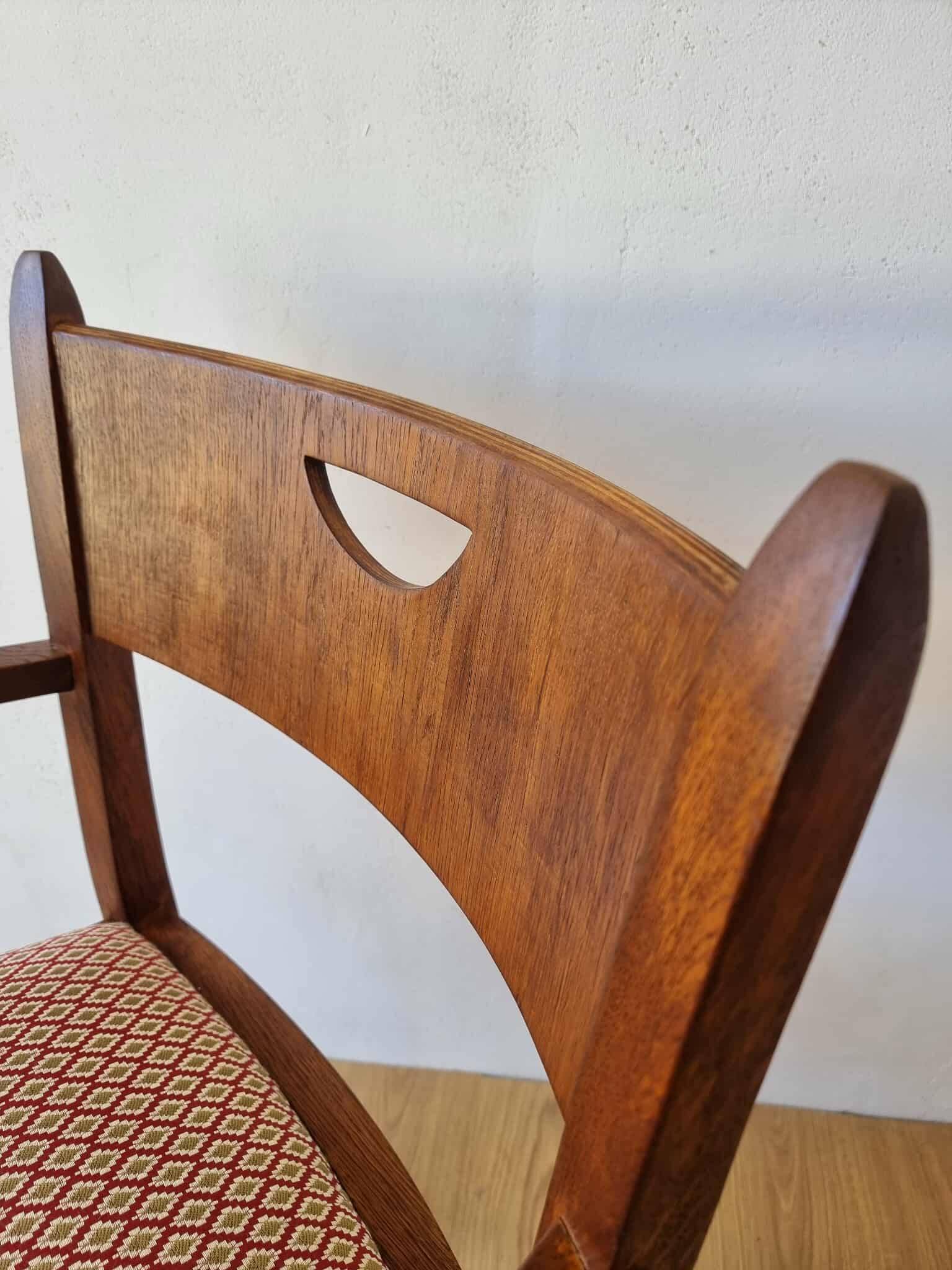 Oak office chair from the 1950s.