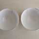 2 faceted iron earth bowls