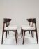 Ensemble de 8 chaises de salle à manger motif chevron héritage