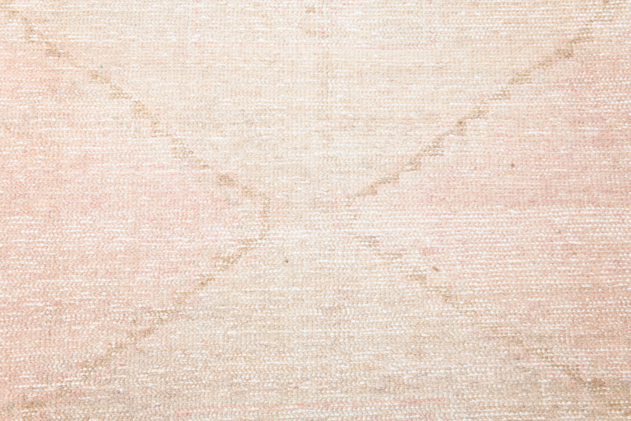 Dusty beige handmade runner rug