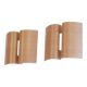 Pair of Scandinavian wooden wall lights 1970