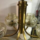 60s/70s brass chandelier