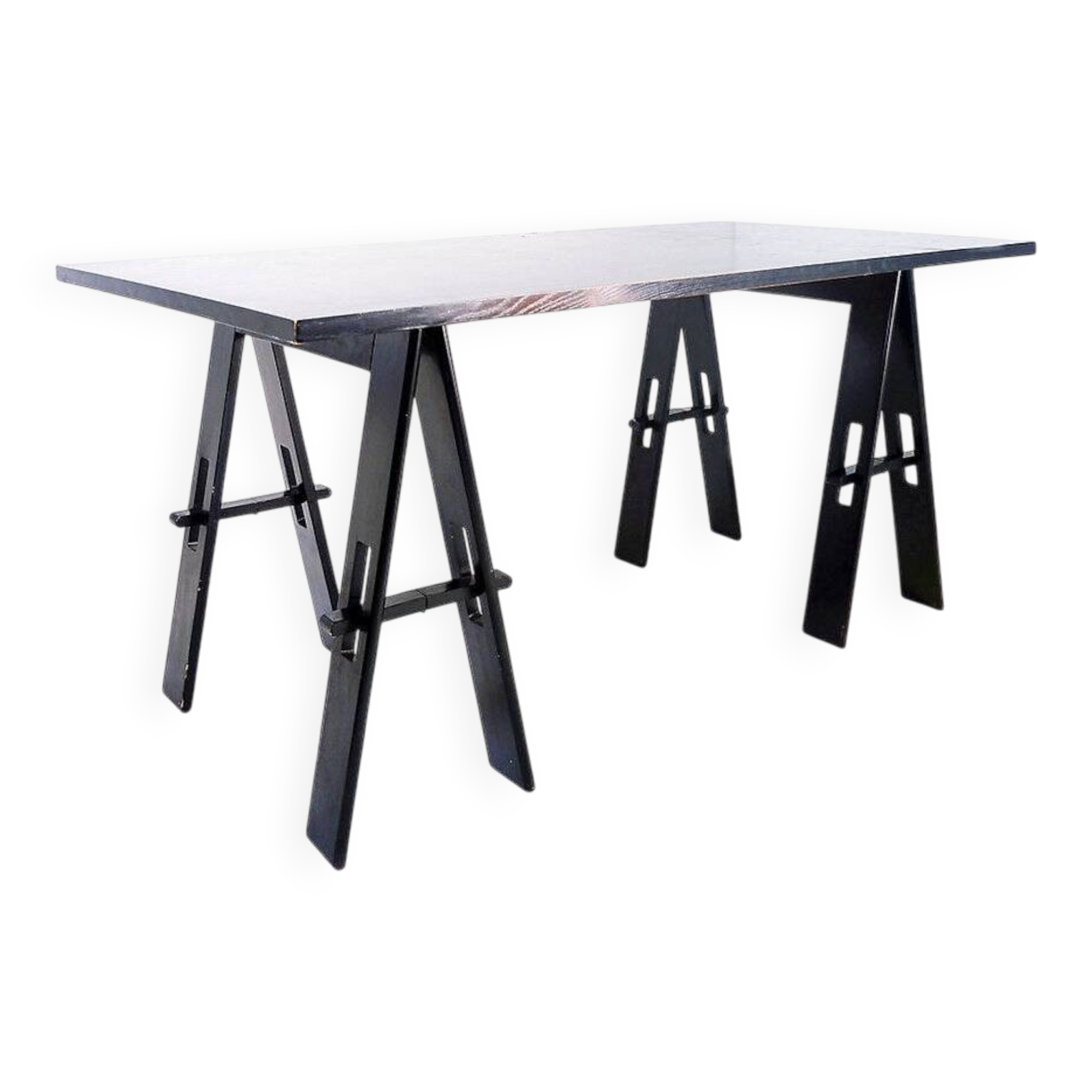 Wooden table by De Pas, D'Urbino, Lomazzi, produced by Acerbis, 1960s, Italy.