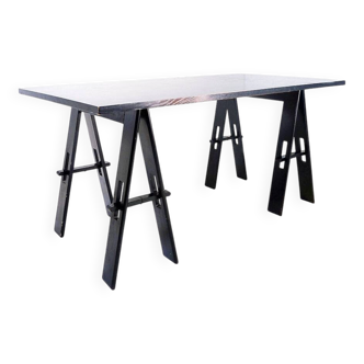 Wooden table by De Pas, D'Urbino, Lomazzi, produced by Acerbis, 1960s, Italy.