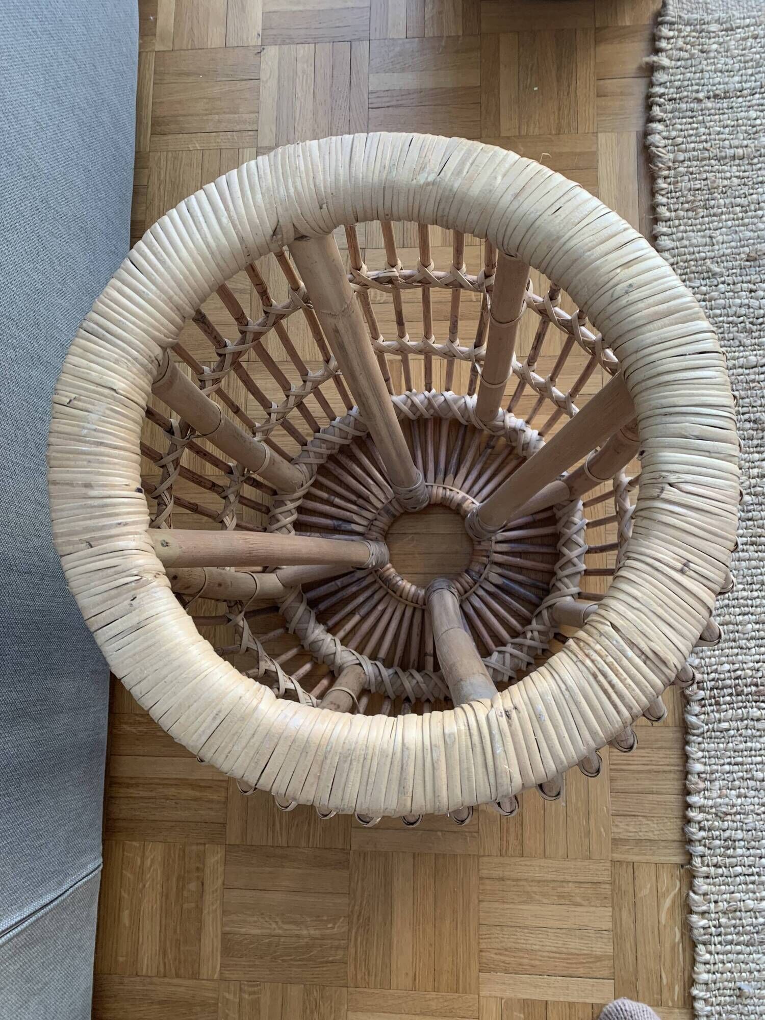 rattan coffee table