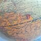 Vintage world map, old illuminated planisphere, terrestrial globe