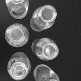6 Glass bottles