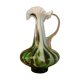 Murano scalloped colored glass decanter