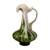 Carafe en verre coloré festonné Murano