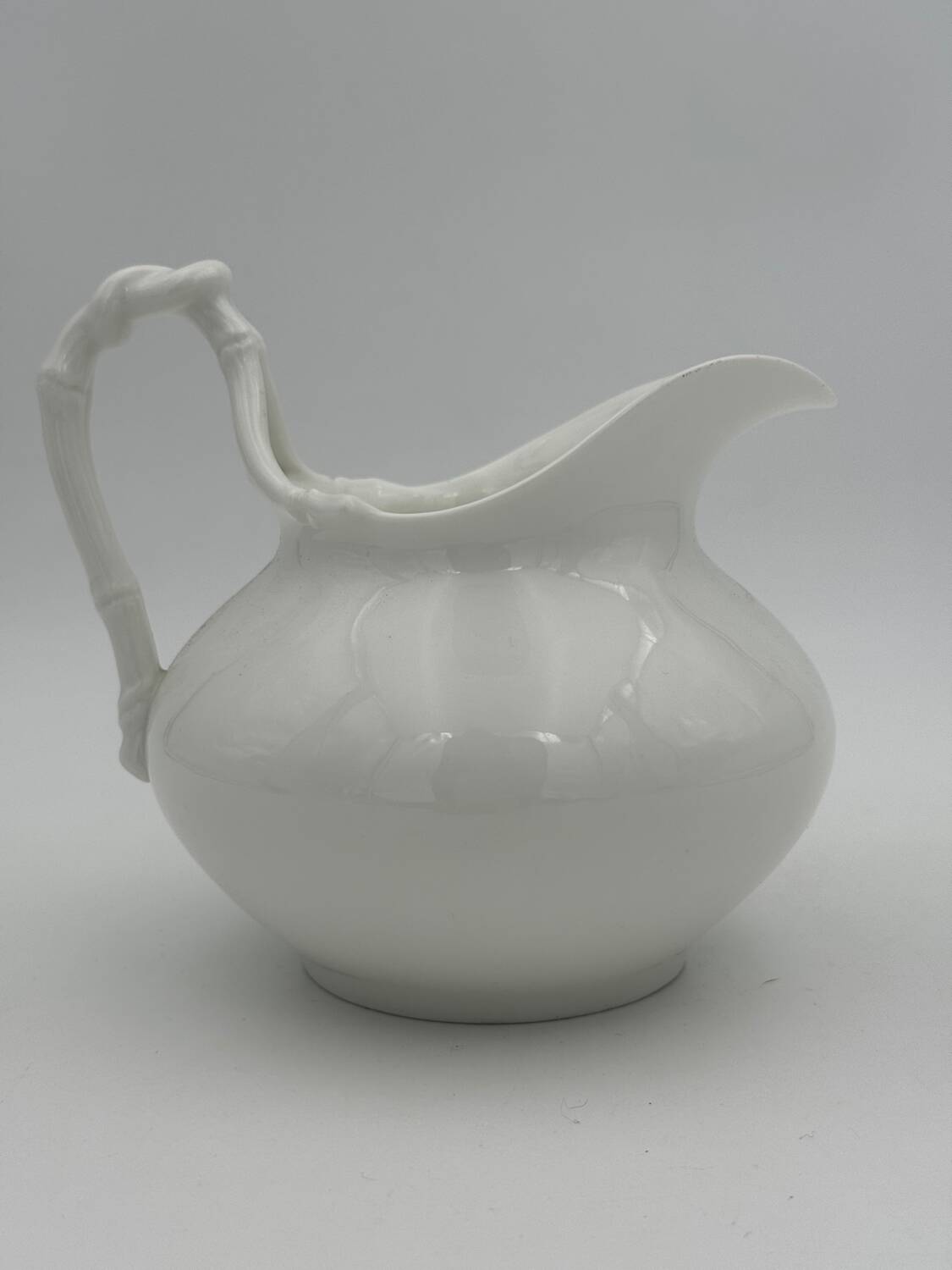 Creamer, vintage white porcelain milk jug