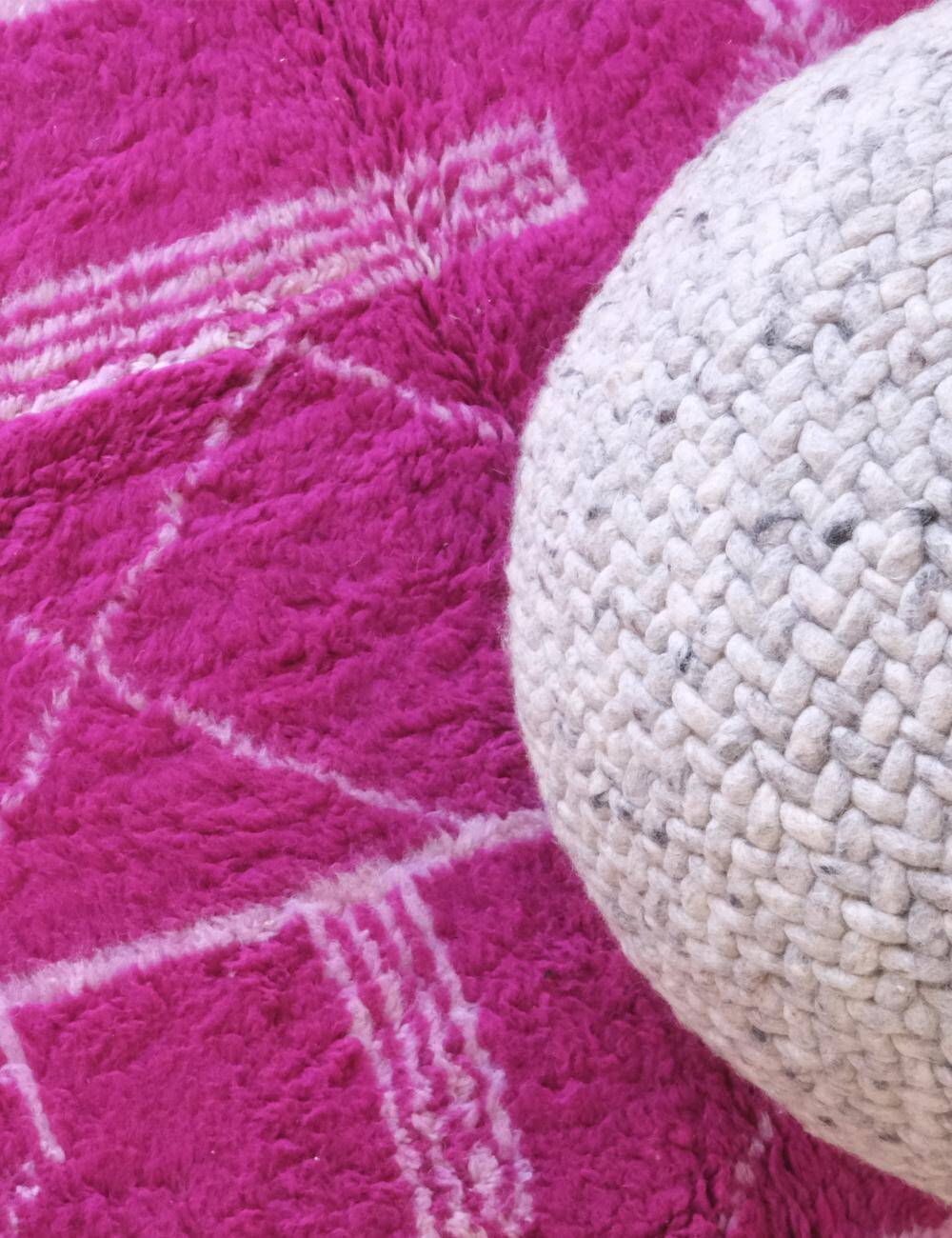 Tapis berbère rose magenta