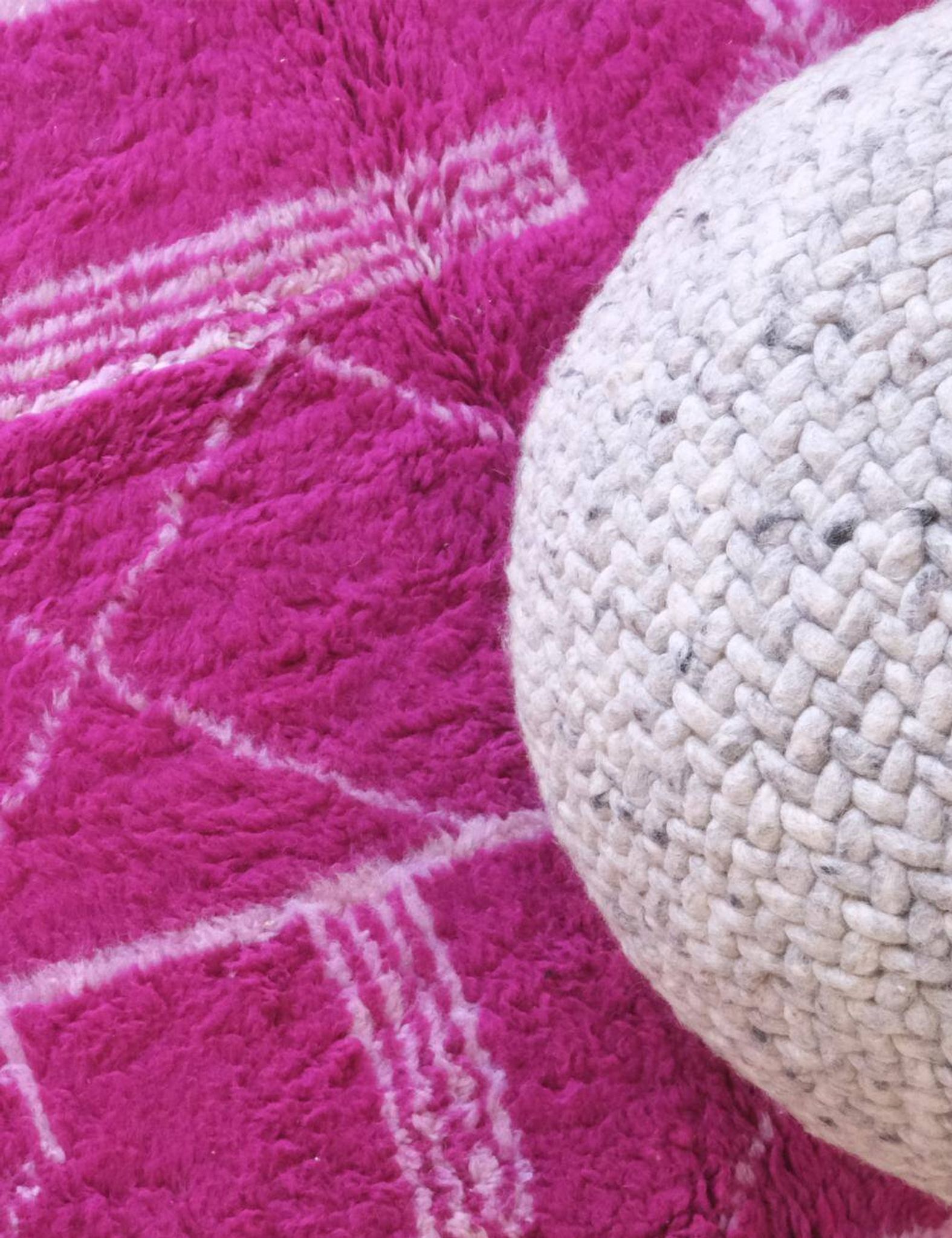 Tapis berbère rose magenta
