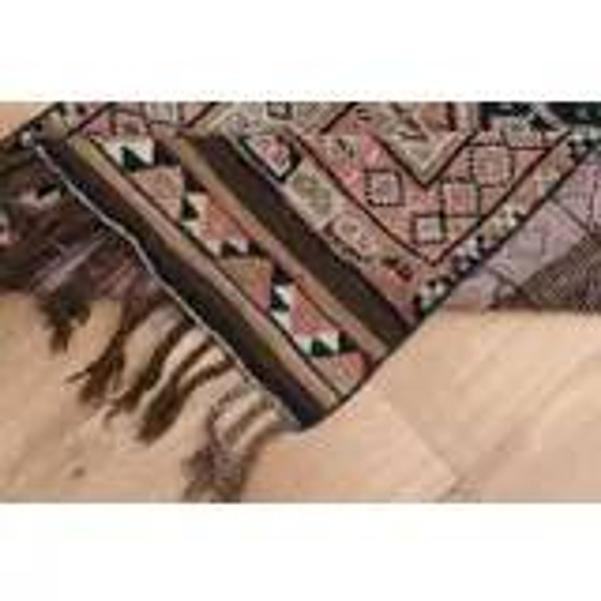 1970s Vintage Turkish Oushak Handmade Wool Cotton Brown Runner Rug 83x290