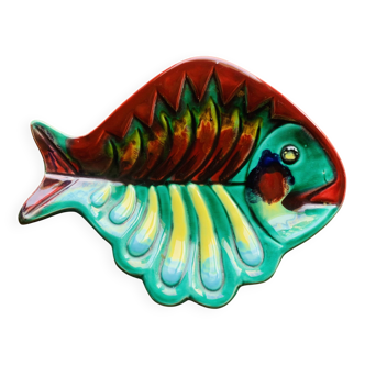 Vintage fish-shaped dish from Cérenne Vallauris