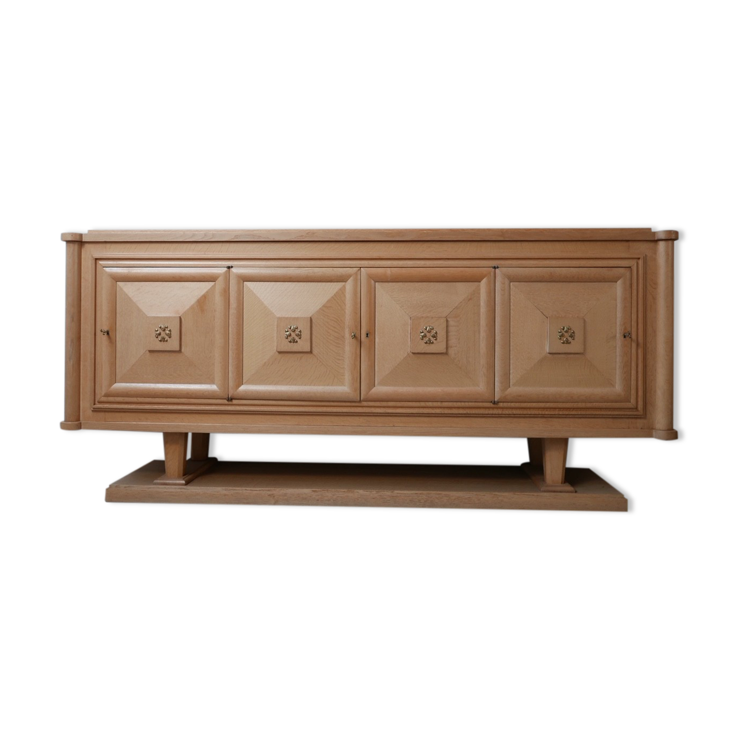 Mid-century blonde french credenza