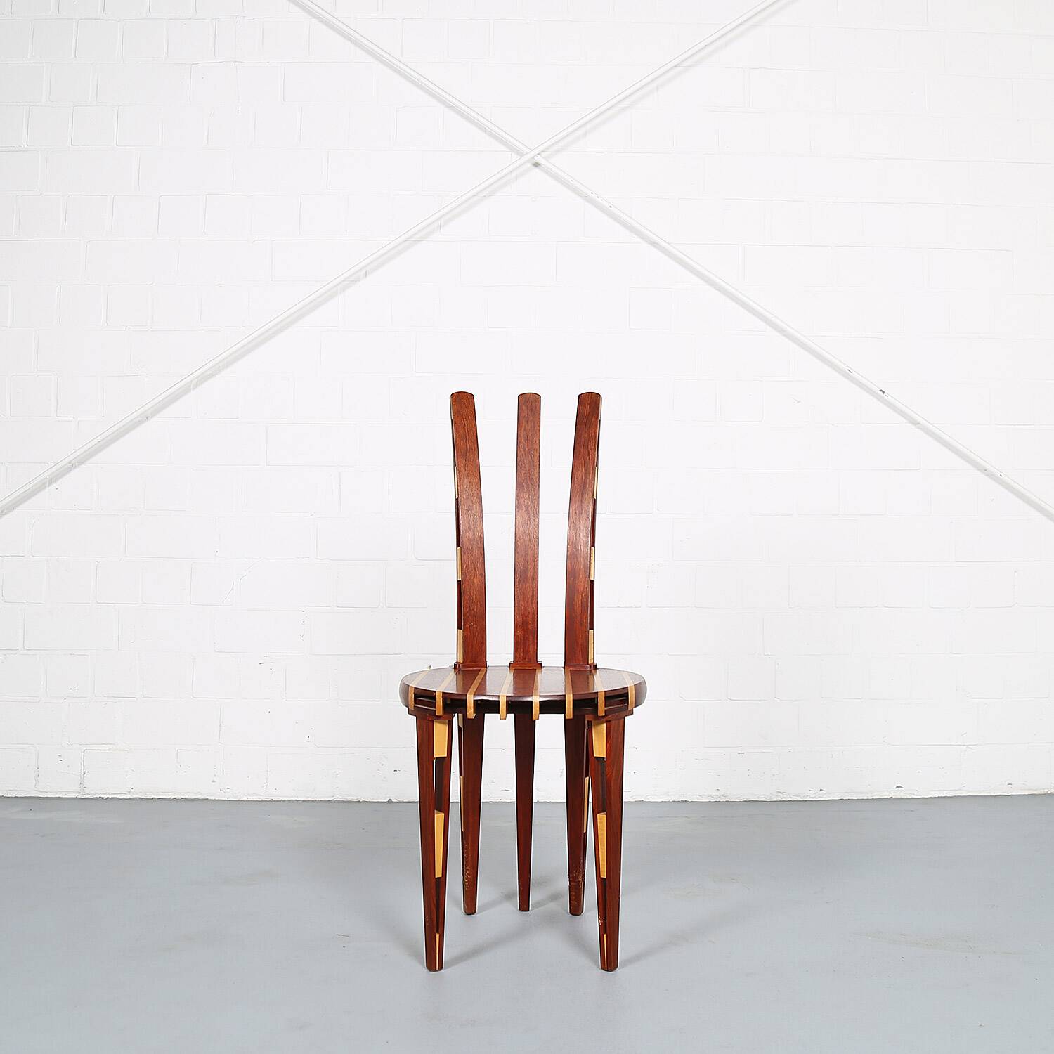 Rare Wooden Tomahawk Chair Masterpiece from the 90s